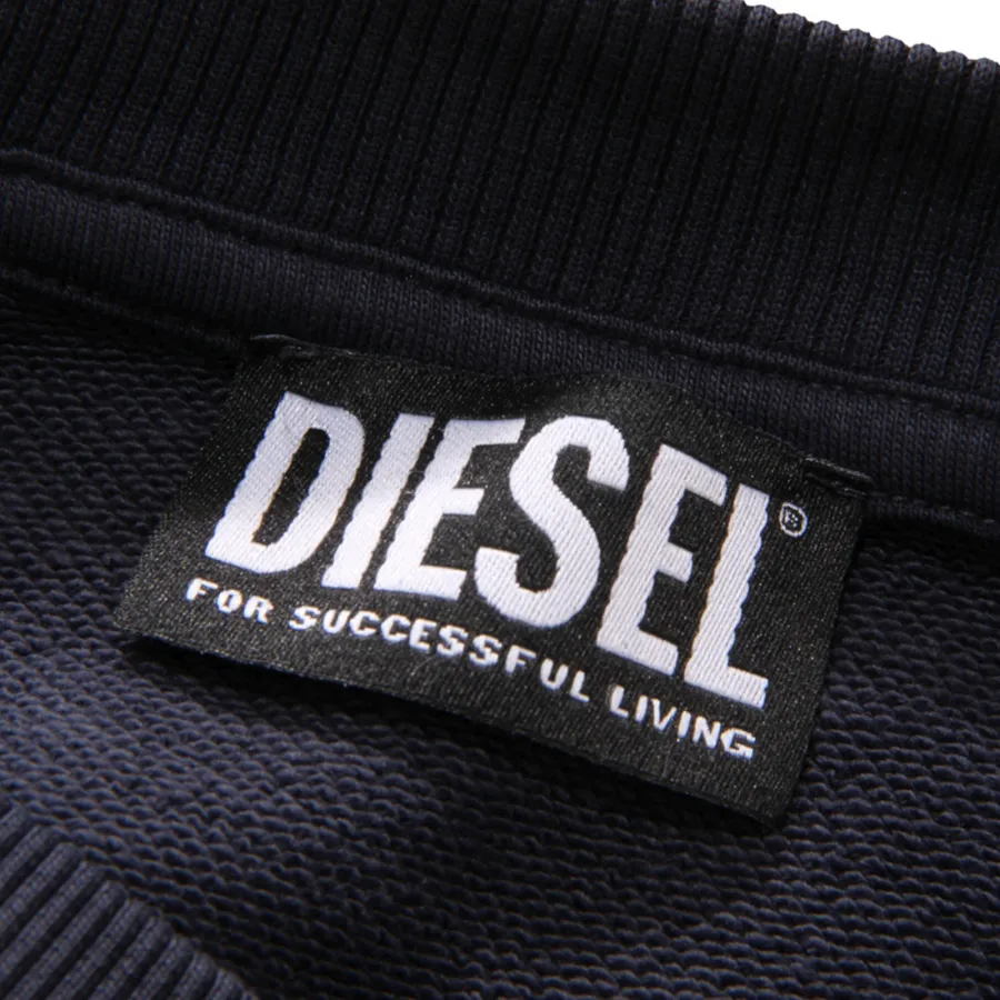 3677AQ felpa uomo DIESEL man sweatshirt blue