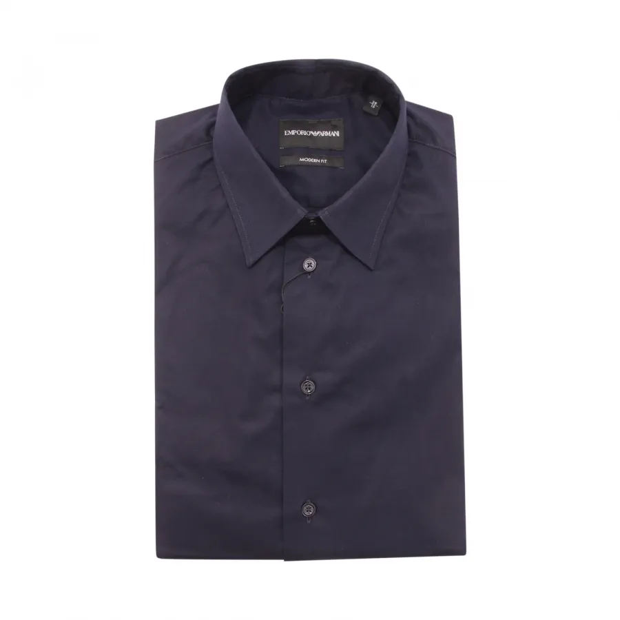5528AQ camicia uomo EMPORIO ARMANI MODERN FIT man shirt blue