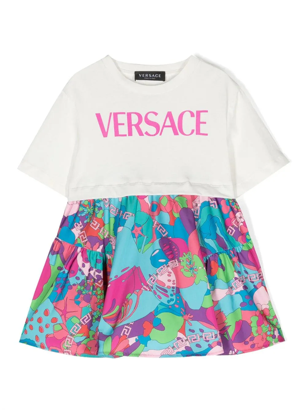 Abito T-shirt Floral Summer Kids