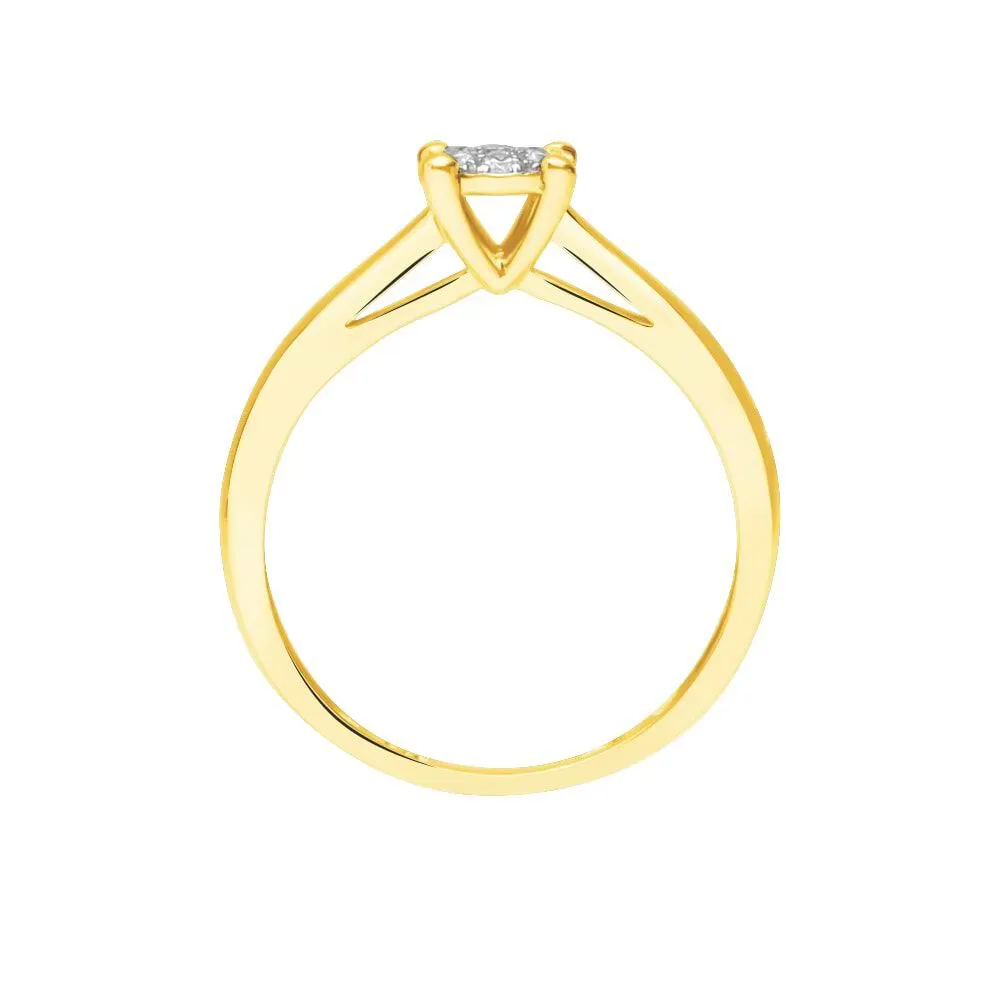 Anello Solitario Sophia Oro Giallo 375/1000 Diamante Bianco 0,14 ct 1418812