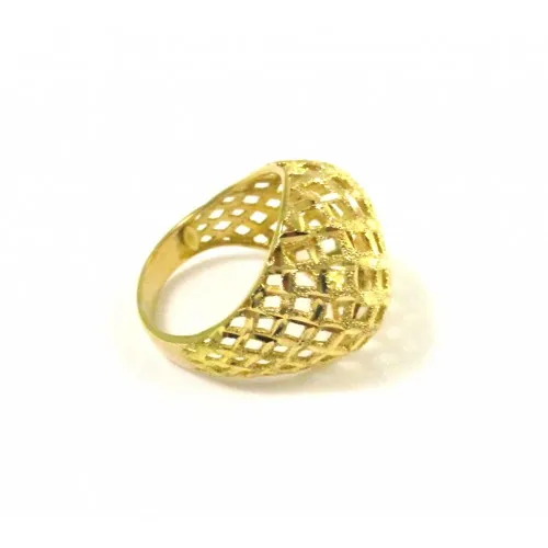 ANELLO TRAFORATO DA DONNA IN ORO GIALLO 18 KT