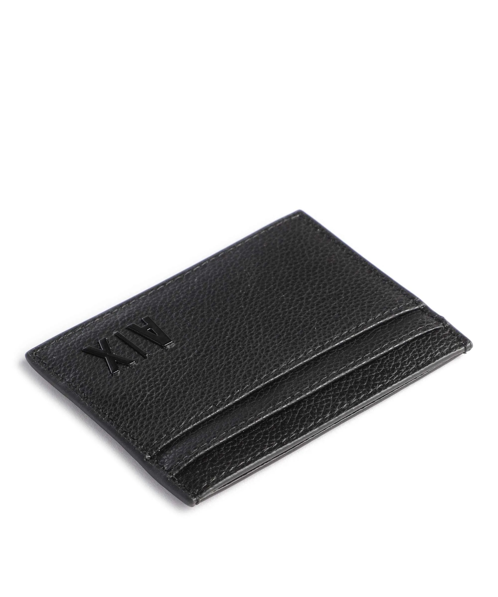  Armani Exchange Portafoglio pelle granulata nero  