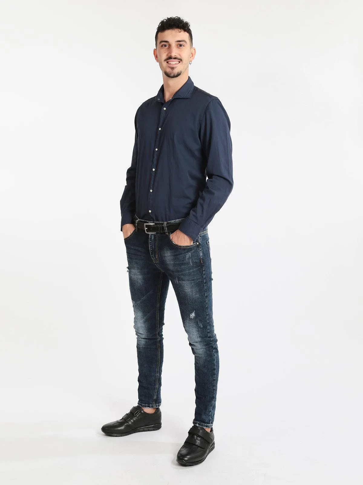 B-Style Chemise décontractée en coton