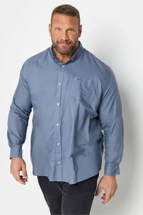 BadRhino Big & Tall Long Sleeve 100% Cotton Oxford Shirt    
