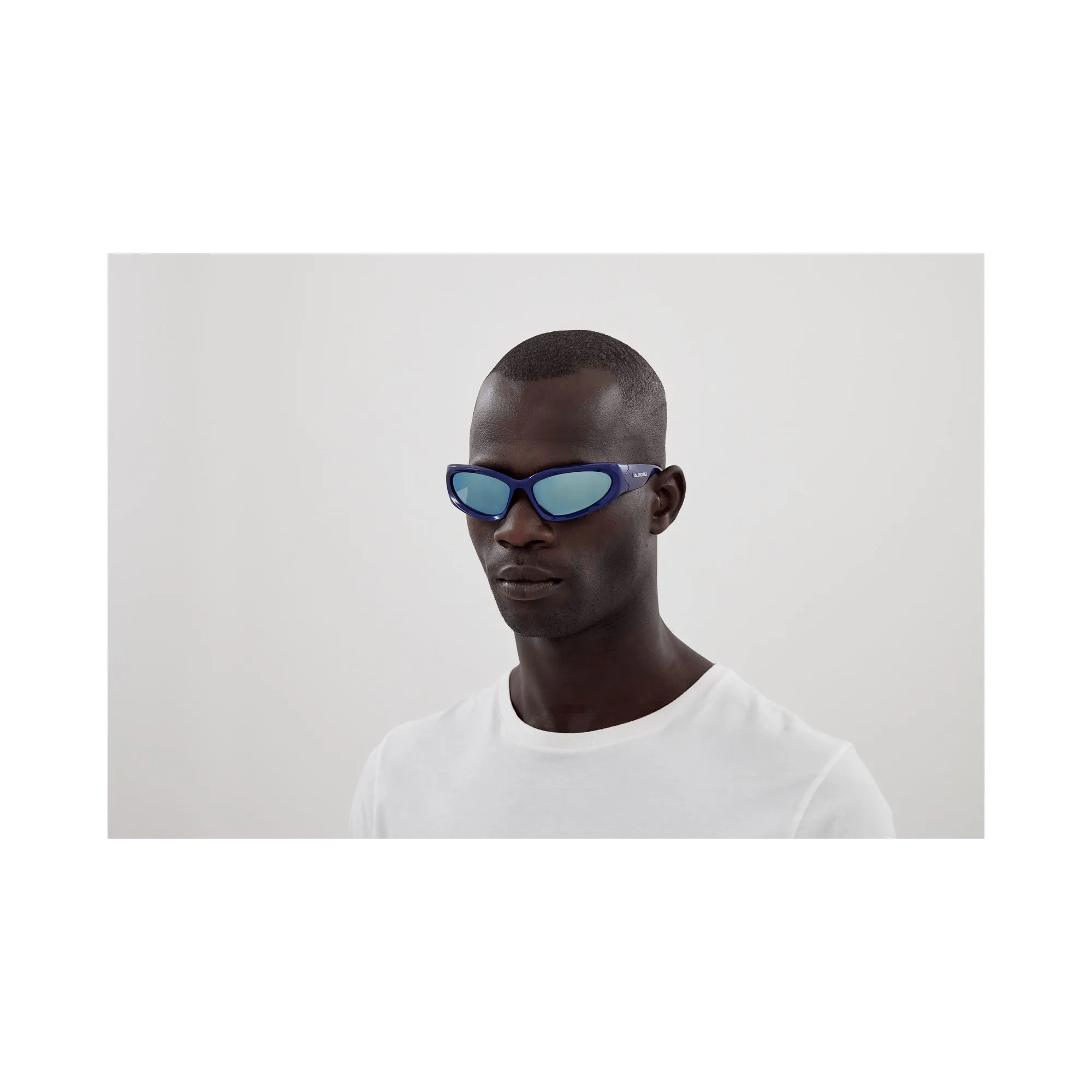   Balenciaga BB0157S - 009 Blu | Occhiale Da Sole Uomo 