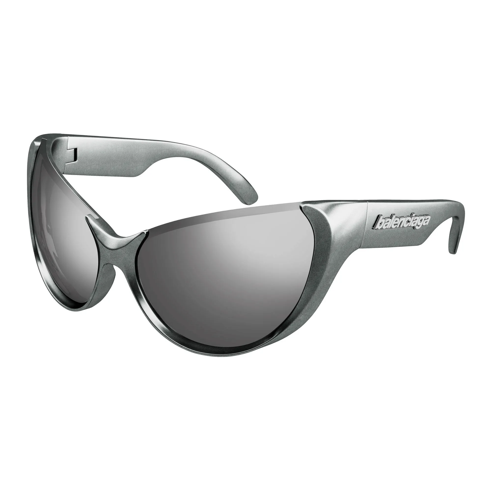   Balenciaga BB0201S - 002 D'argento | Occhiale Da Sole Donna 