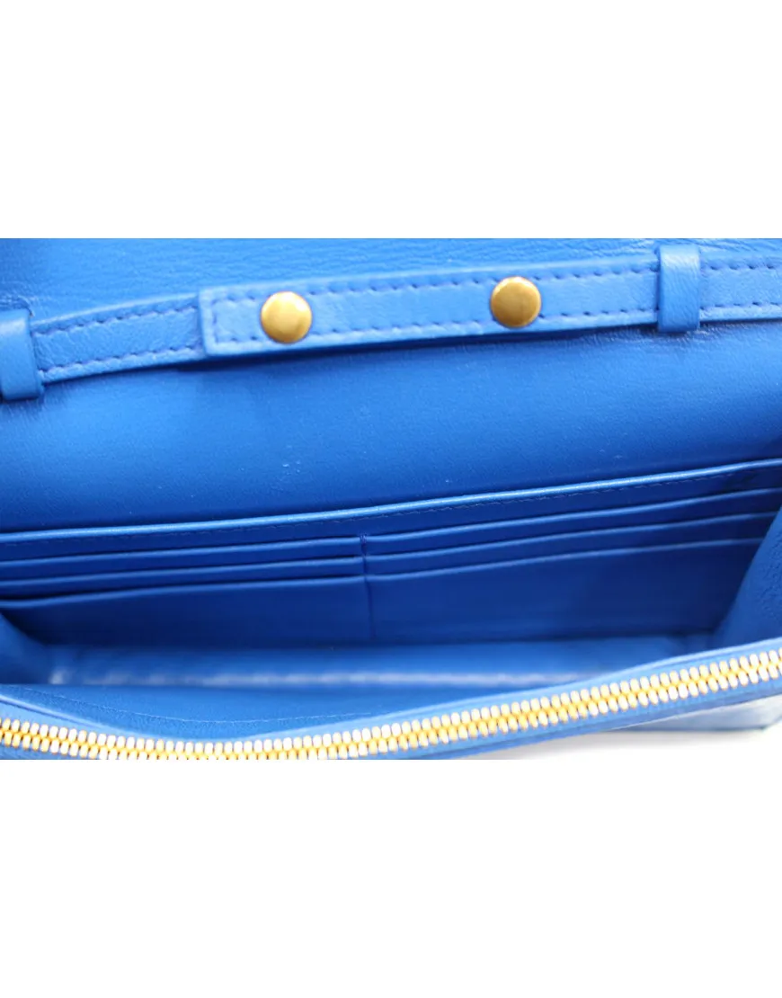 Balenciaga Pochette Pitone Blu