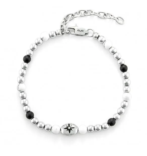 Bracciale 4US Cesare Paciotti rosa dei venti uomo 4UBR6449