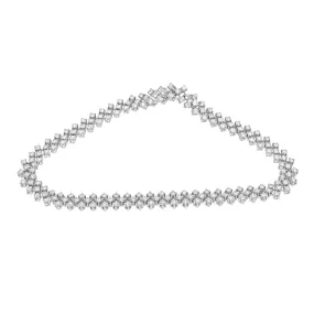 Bracciale in oro bianco con diamanti ct 2.25