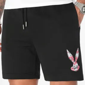 Bugs Bunny Graffiti Pink Jogging Shorts Nero