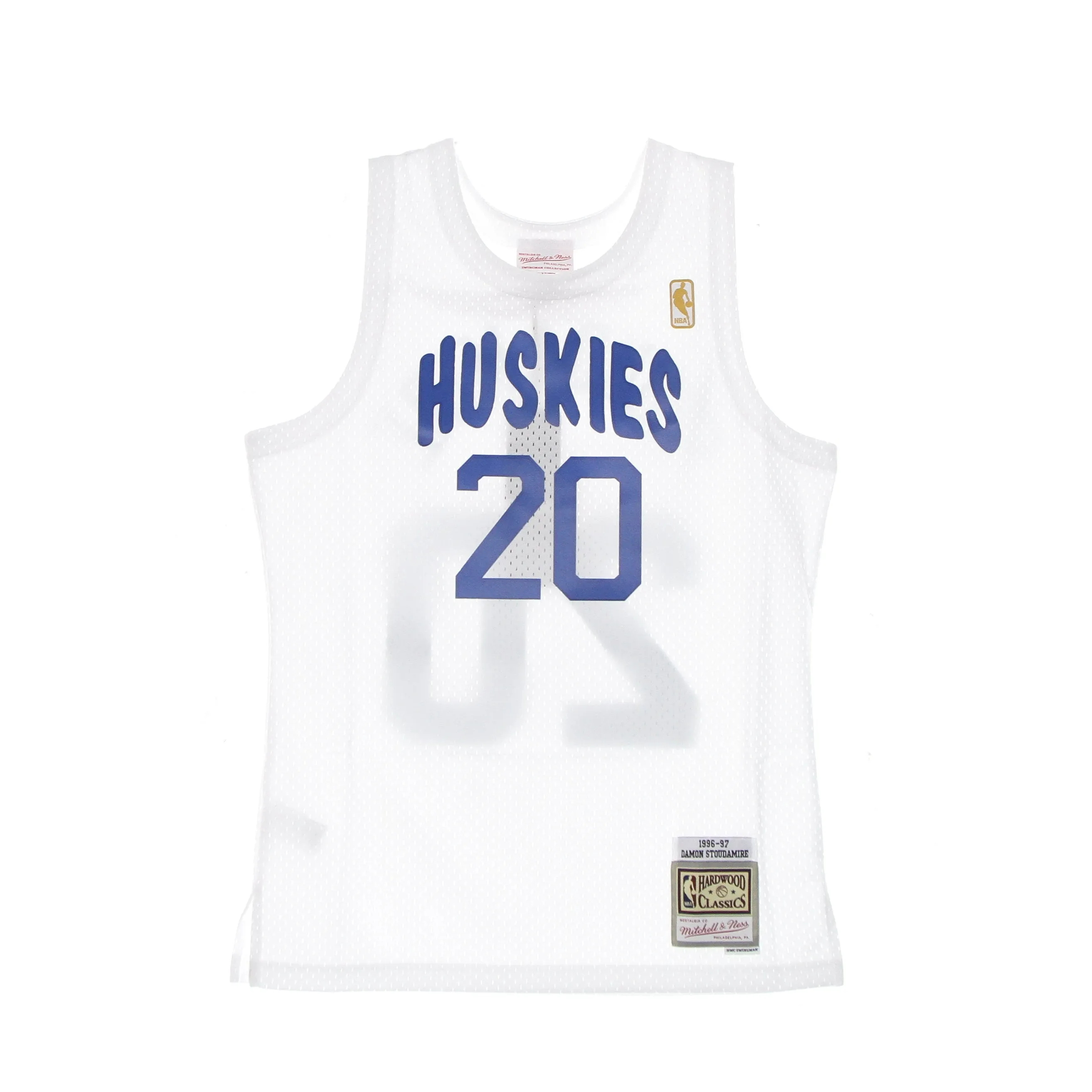 Canotta Basket Uomo Nba Swingman Jersey Hardwood Classics No 20 Damon Stoudamire Torrap White