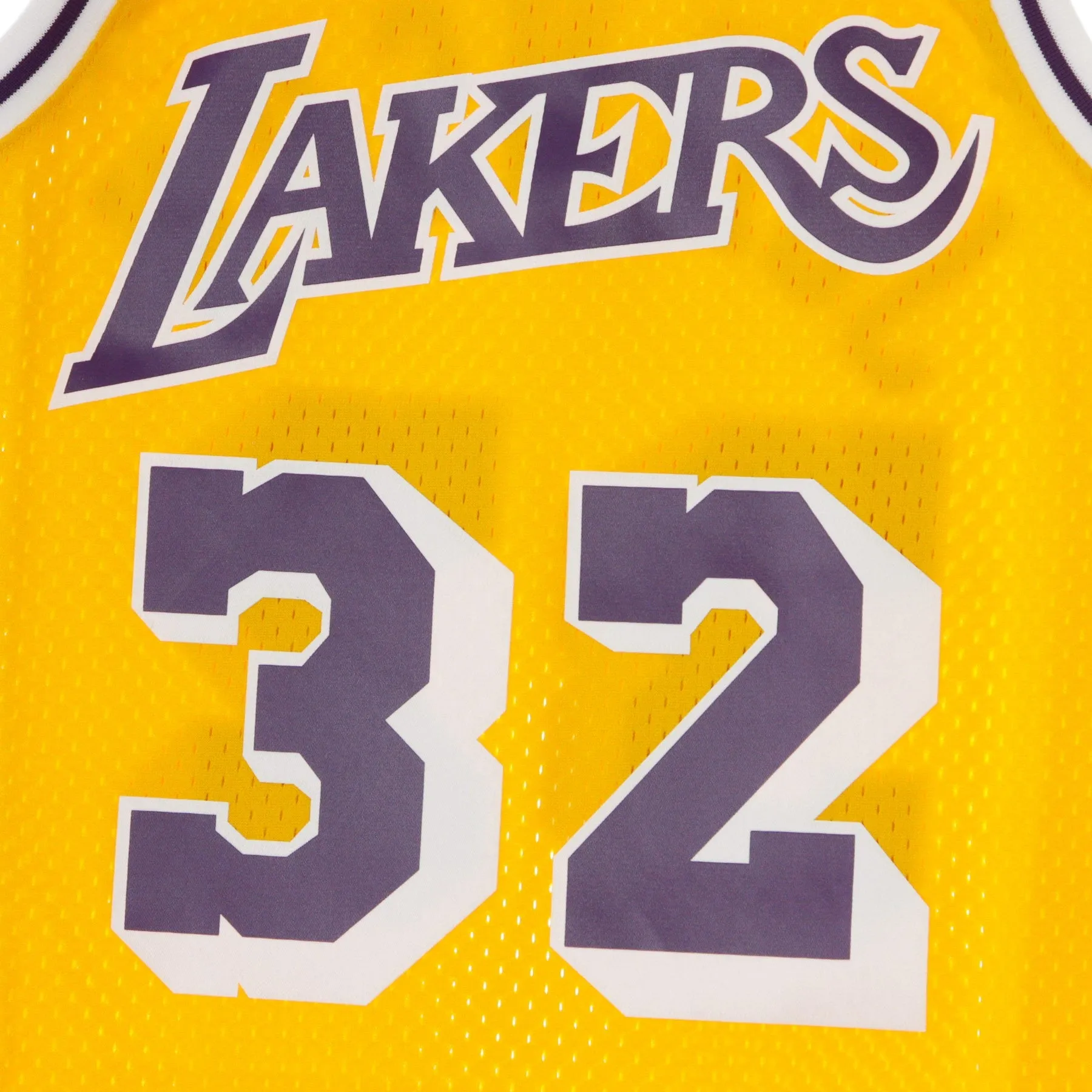 Canotta Basket Uomo Nba Swingman Jersey Hardwood Classics No 32 Magic Johnson 1984-85 Loslak Home Original Team Colors