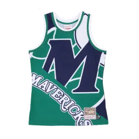 Canotta Tipo Basket Uomo Nba Big Face Fashion Tank 5.0 Hardwood Classics Dalmav Blue