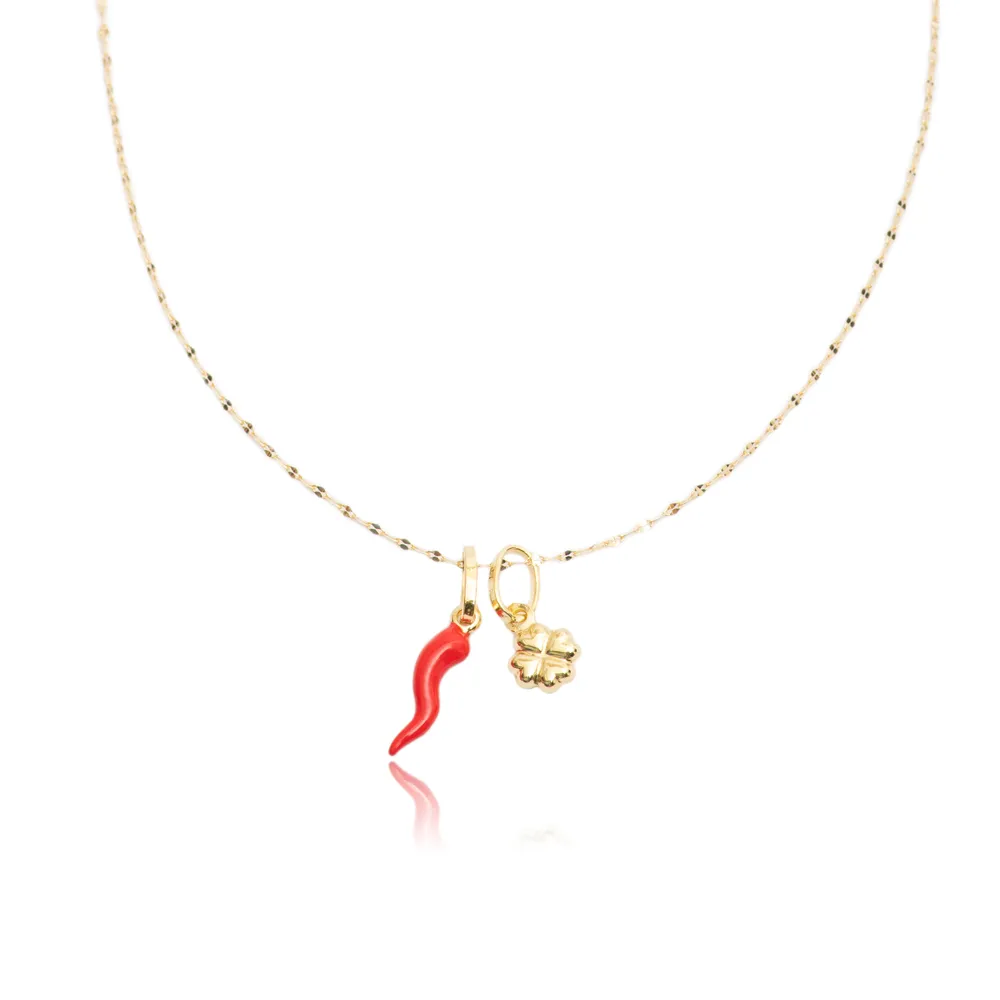 Collana “Lucky charms” In Oro Giallo 18kt