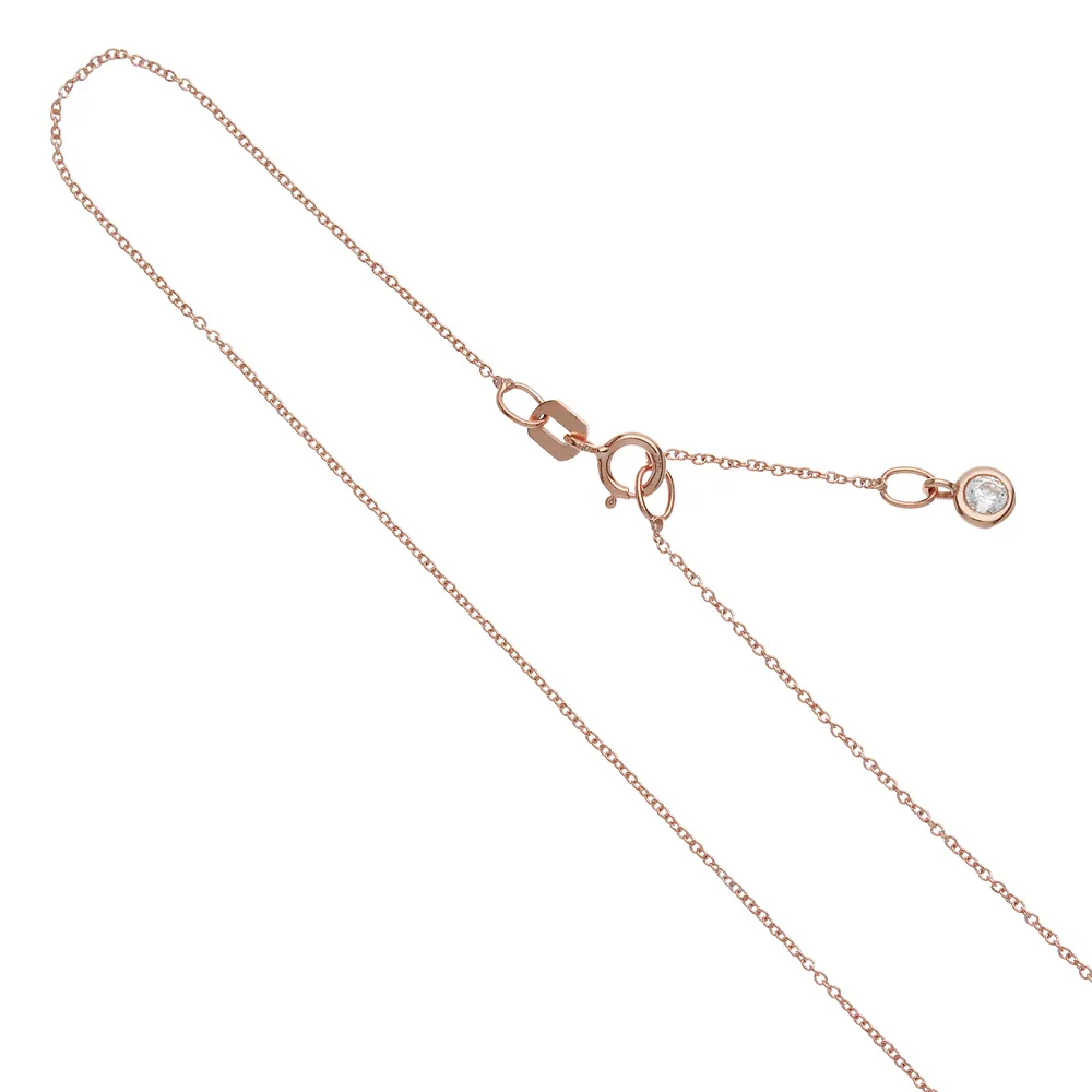 Collana “Shiny Collection” in Oro Rosa 18kt e Zirconi Rossi