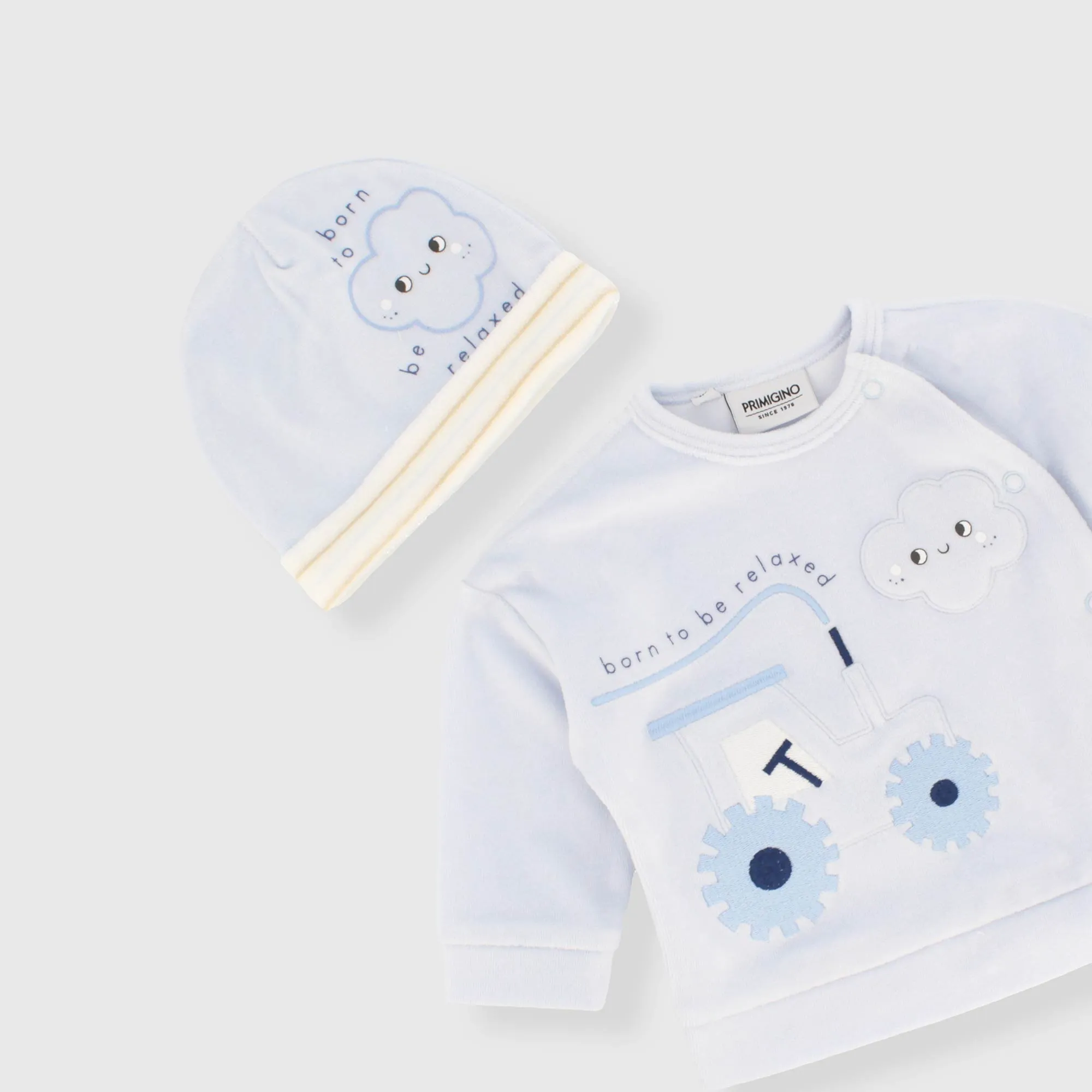 Completo tre pezzi da neonato, BLU            