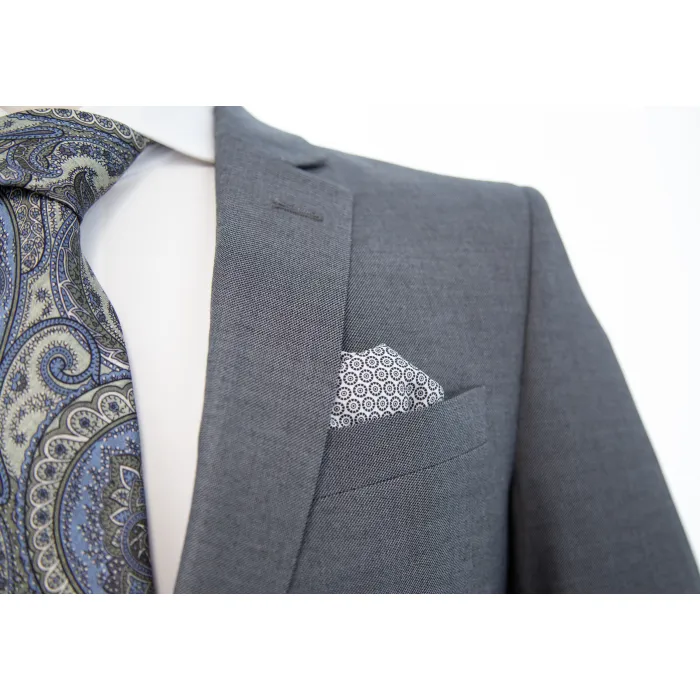 Costume da uomo in pelle di squalo 2 pezzi Henk ter Horst Grigio chiaro