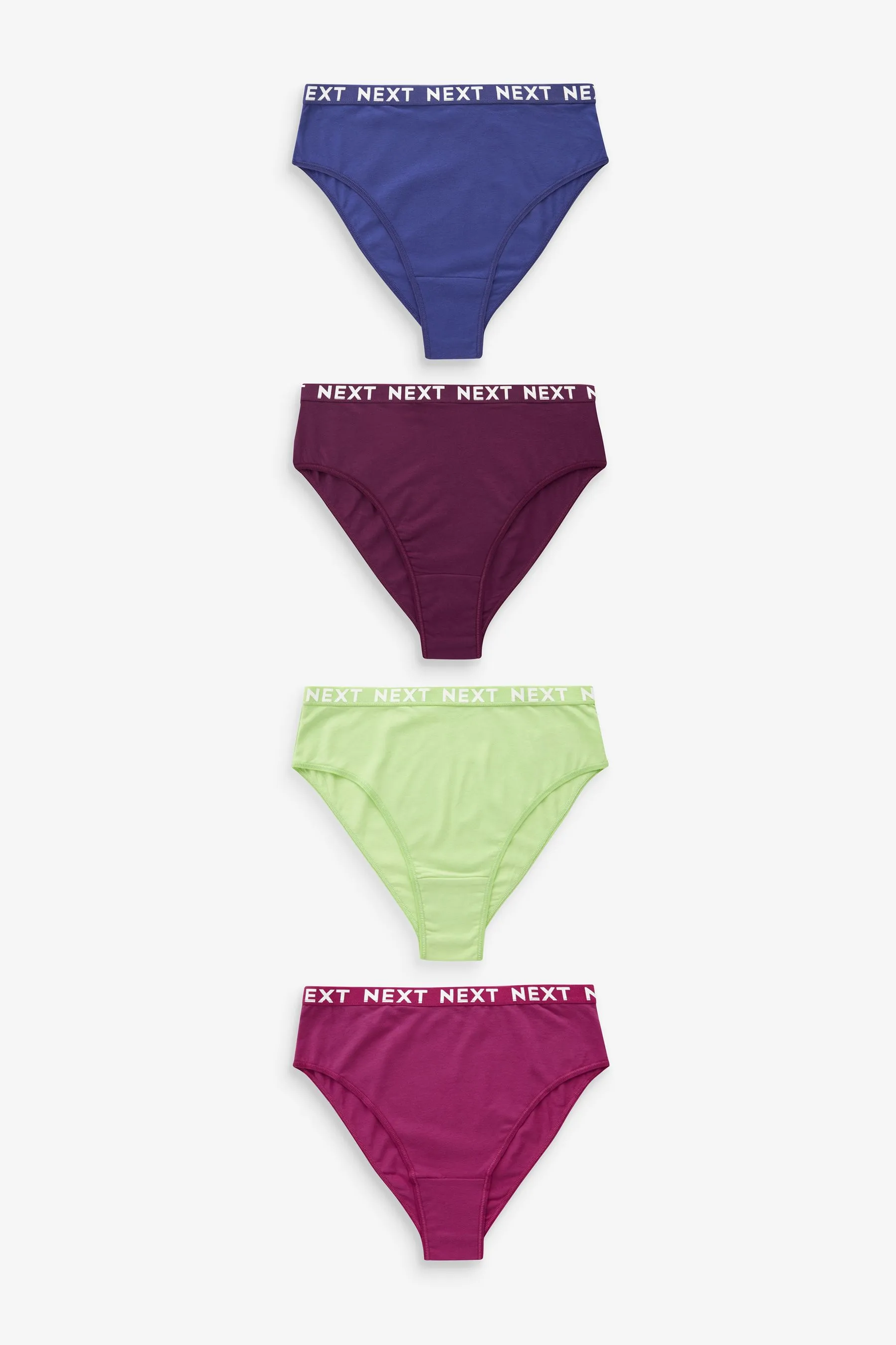 Cotton Rich Logo Knickers 4 Pack    