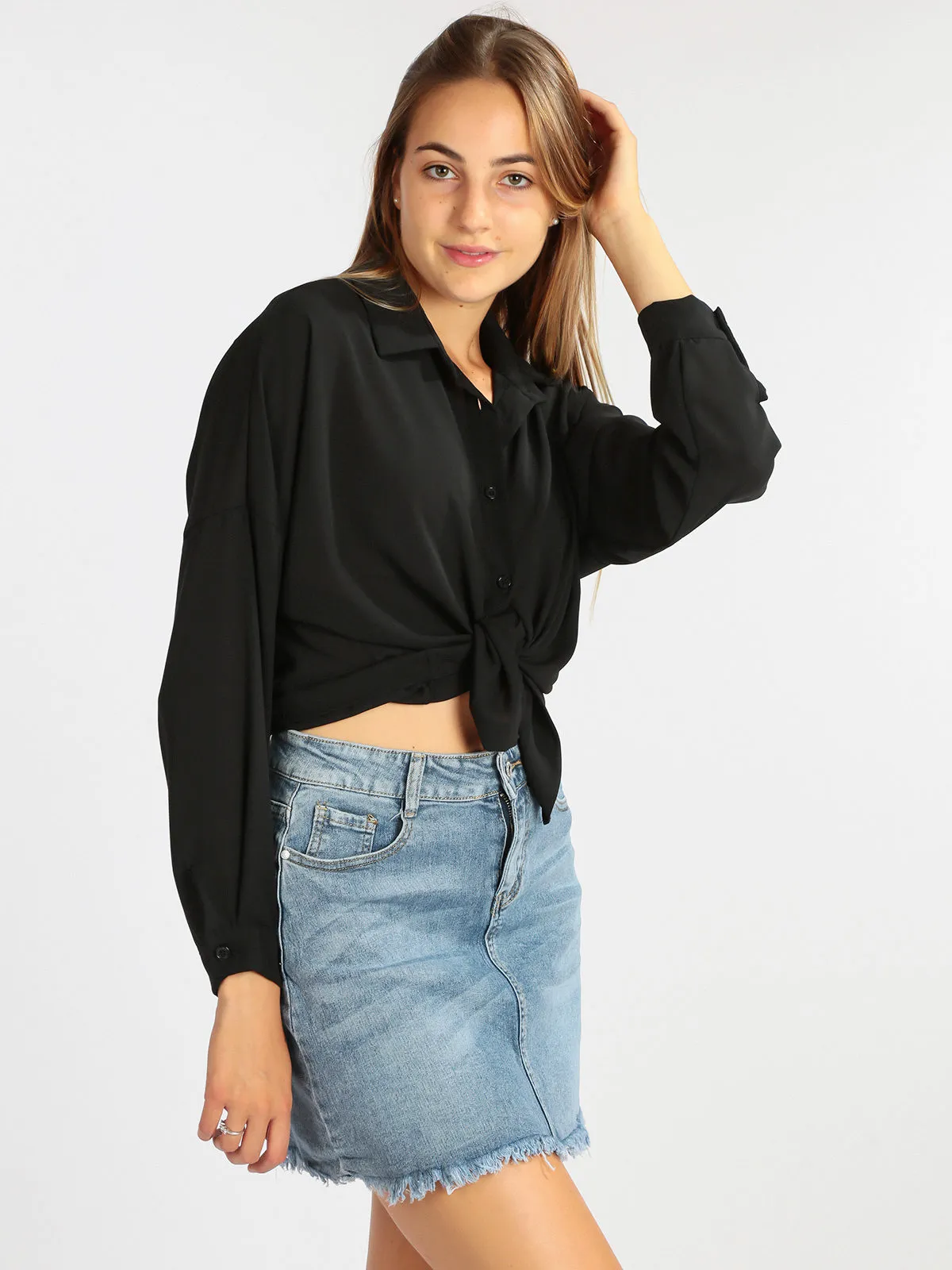 Daystar Chemise femme avec noeud