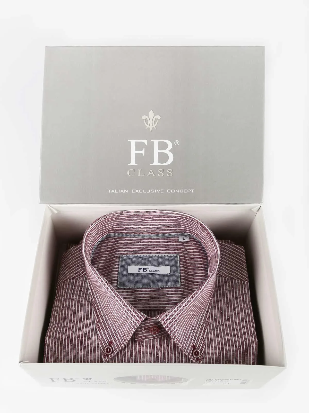 Fb Chemise homme cintrée à rayures