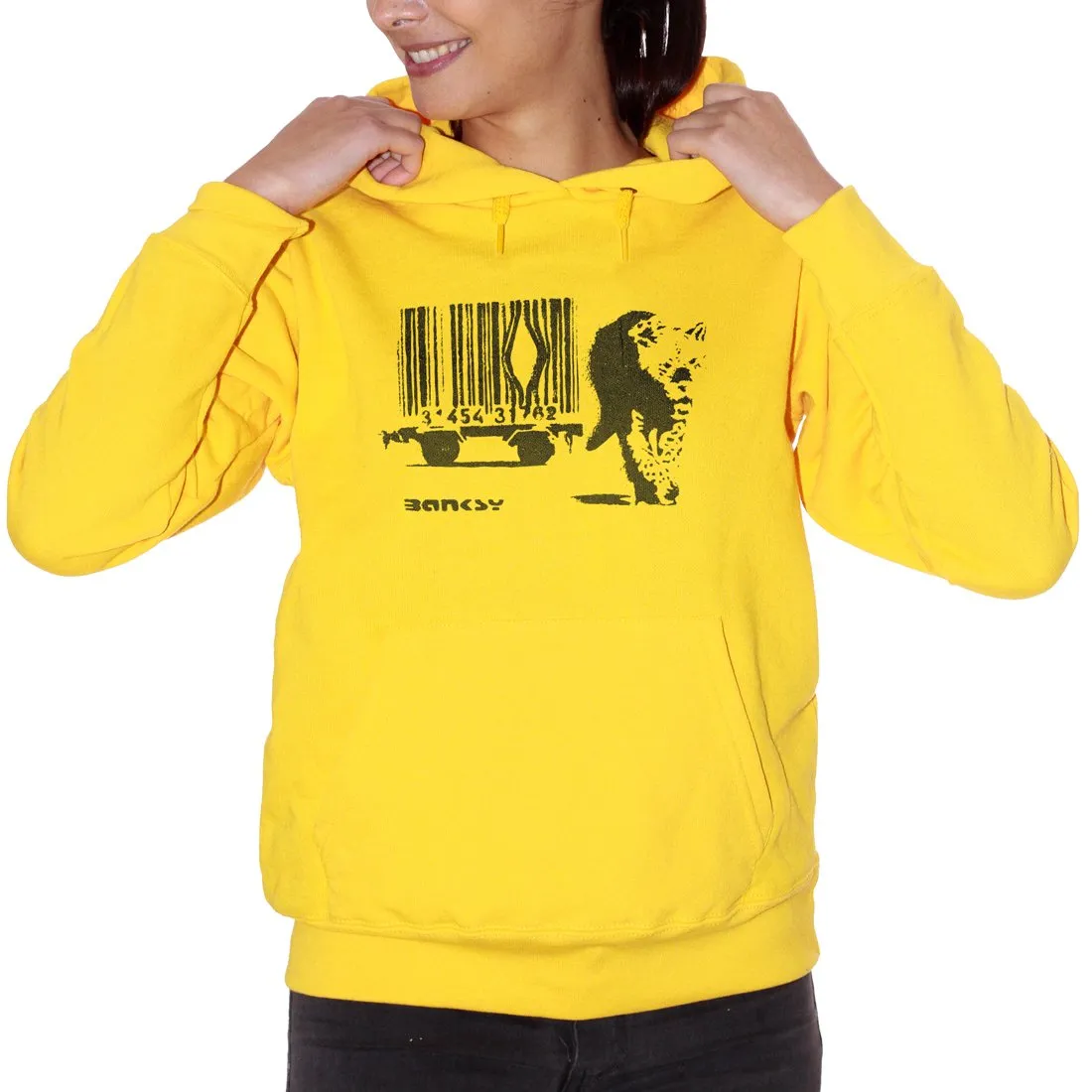Felpa Banksy Tiger Barcode - POLITICA Choose ur color