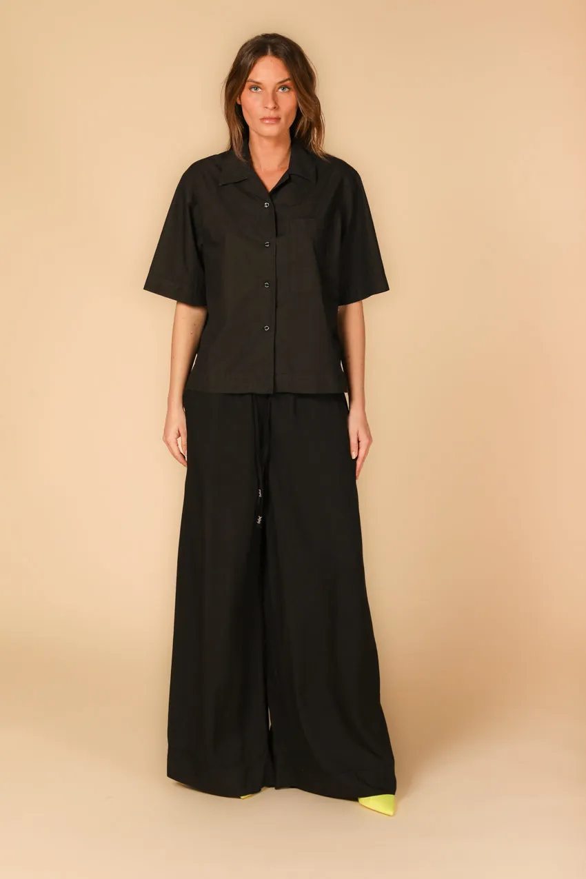 Florida chemise femme à manches courtes en popeline