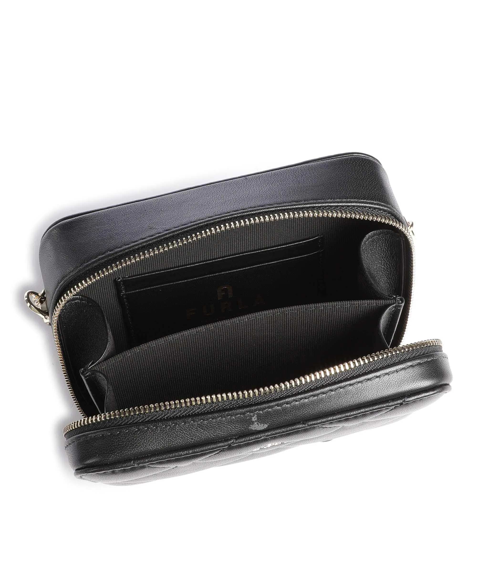  Furla Camelia Mini Borsa a tracolla pelle granulata nero  