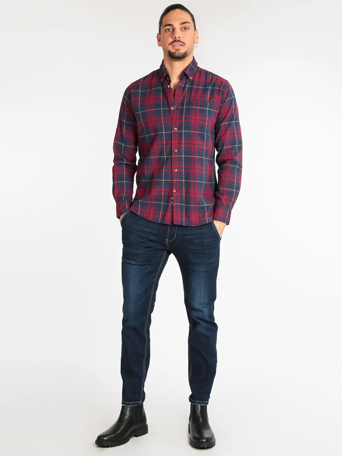 Guy Chemise homme à carreaux
