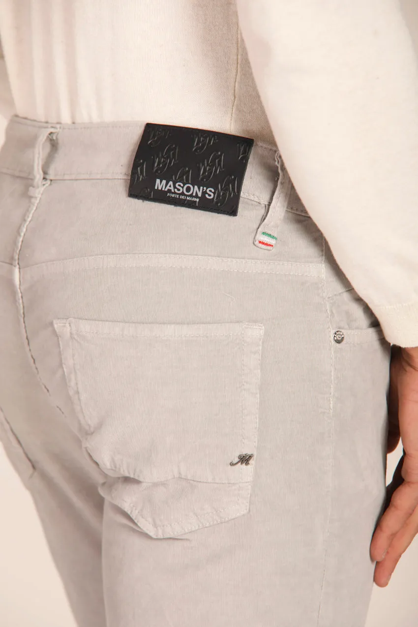 Harris pantalon chino homme avec 5 poches en velours 1000 rayures coupe slim
