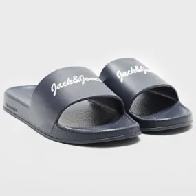 Jerry Moulded Logo Slider blu navy