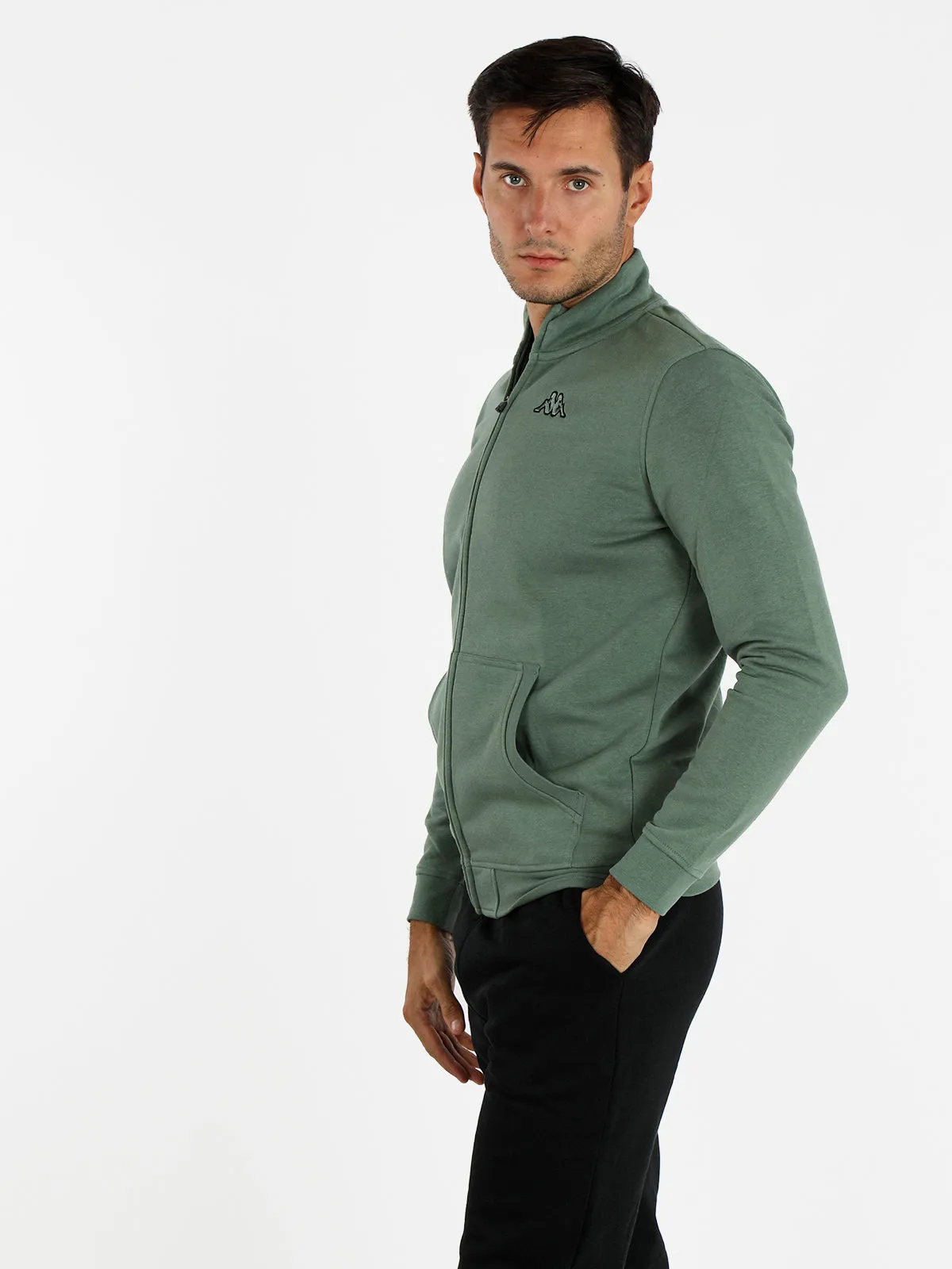 Kappa Sweat homme en coton avec zip