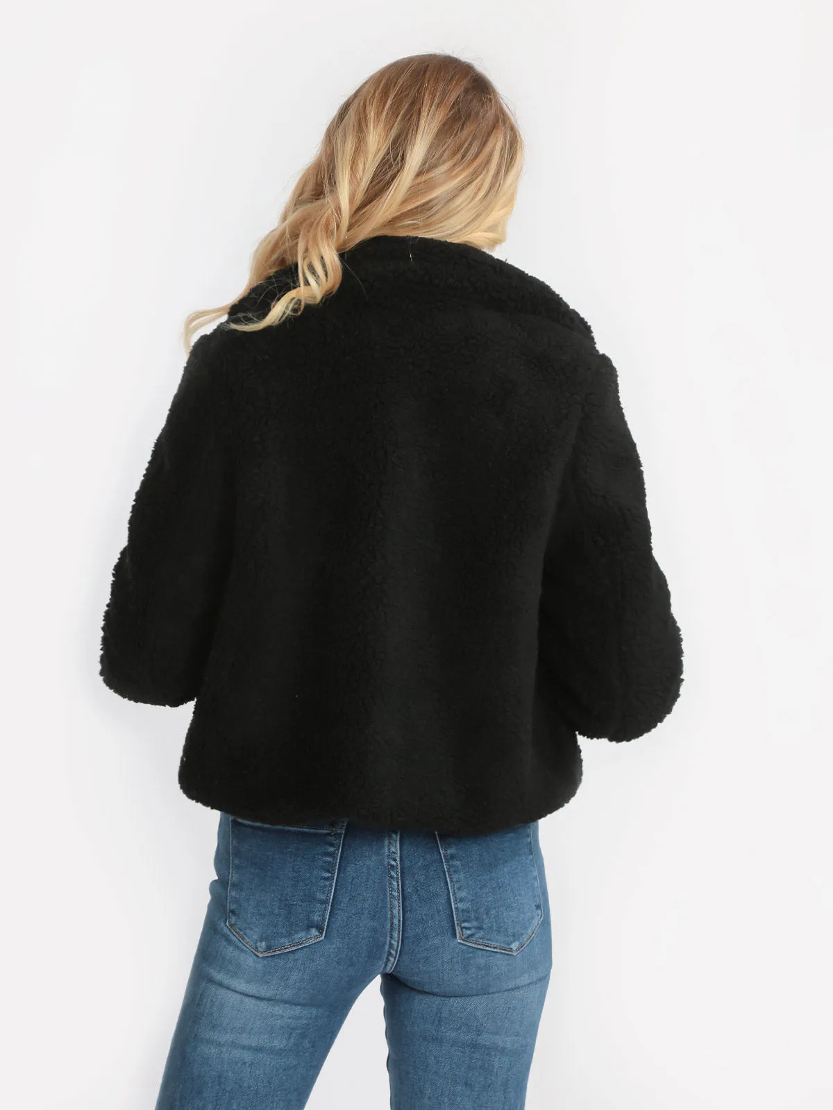 Le Youyou Veste courte ours en peluche pour femme