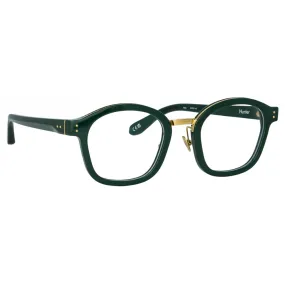 Linda Farrow - Occhiali da Vista Hunter D-Frame in Verde - LFL1350C3OPT - Linda Farrow Eyewear