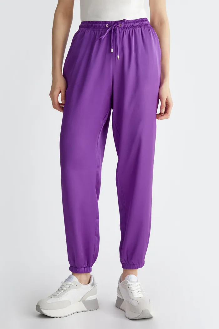 LIU JO PANTALONE JOGGING CON LACCIO IN RASO 4253