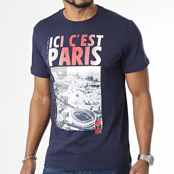 Maglietta Ici C'est Paris P15372C-CL02 Blu navy