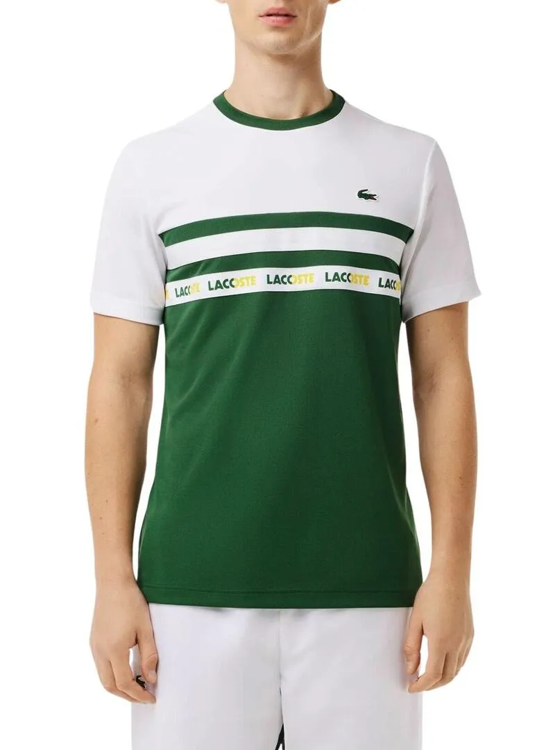 Maglietta Lacoste Tenis Ultra-Dry Colorblock Verde