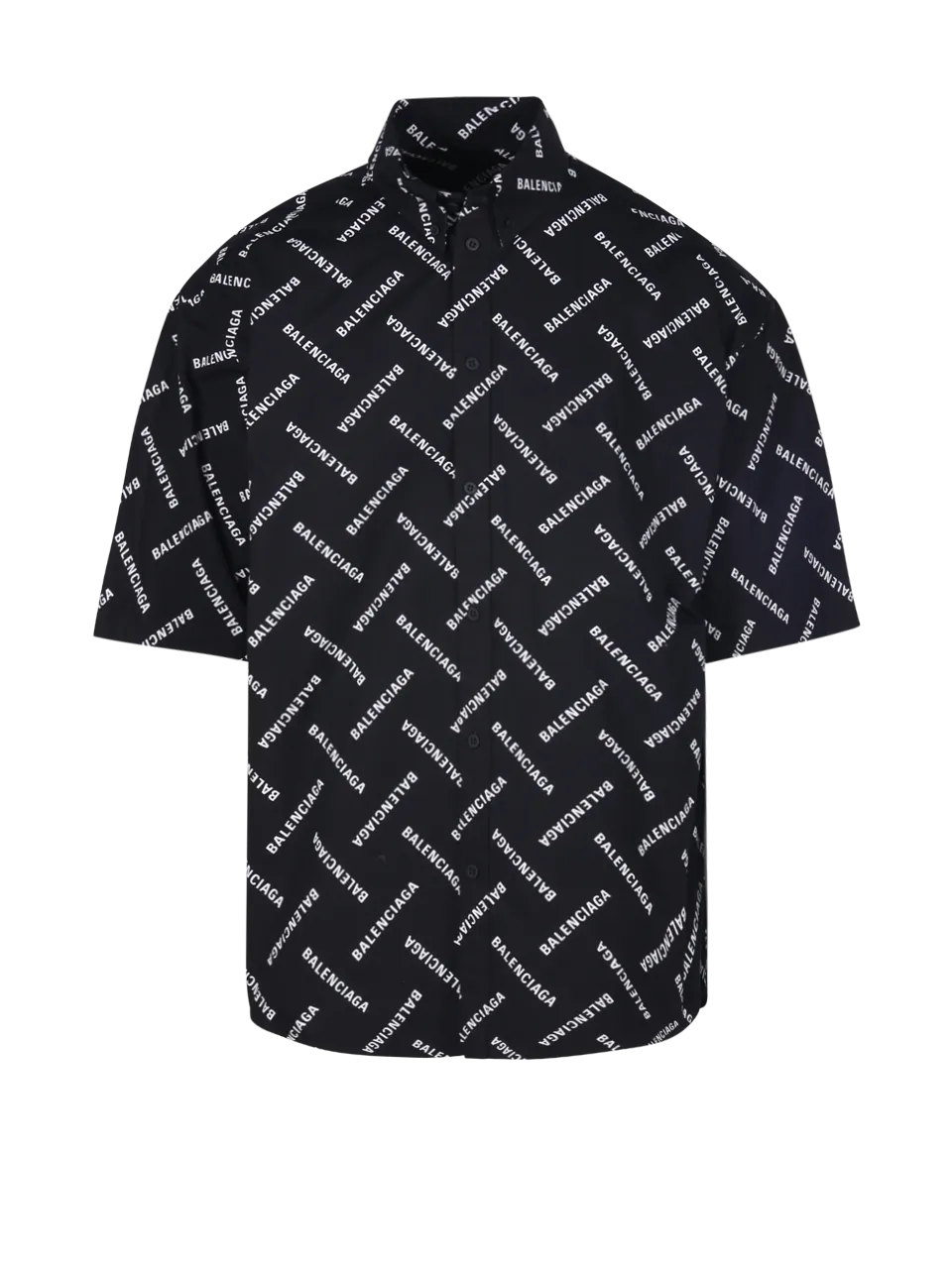 MEN BALENCIAGA BLACK COTTON LARGE FIT SHIRT