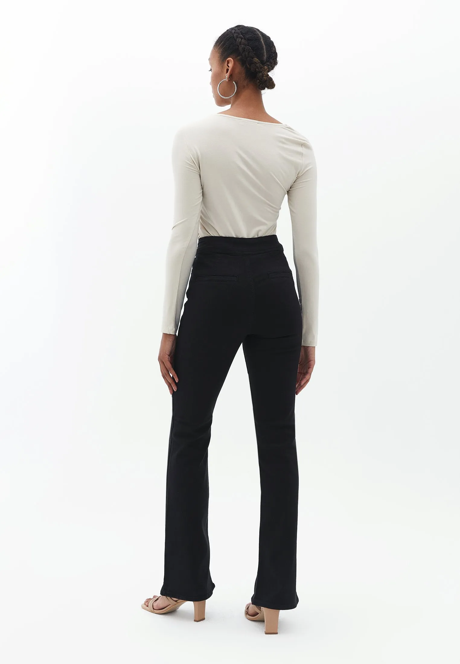 MIT HOHER TAILLE - Jeans bootcut