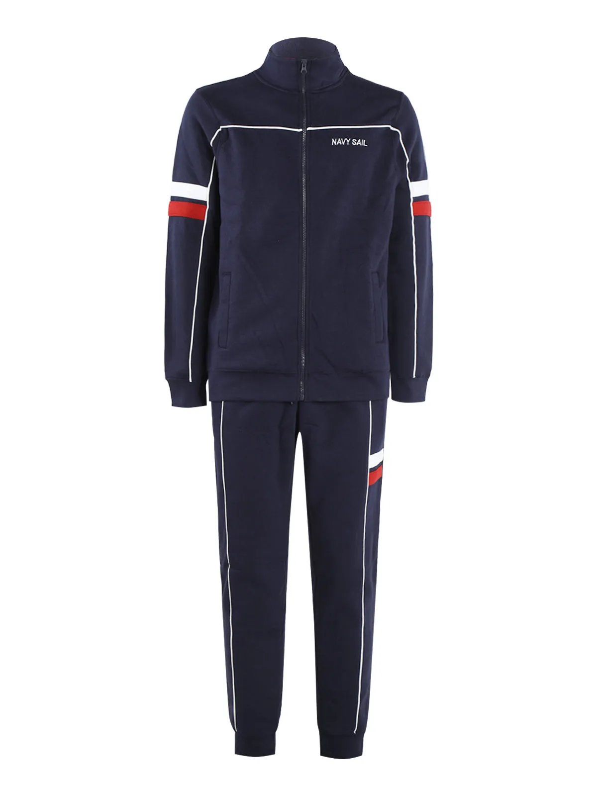 Navy Sail Sweat homme entièrement zippé