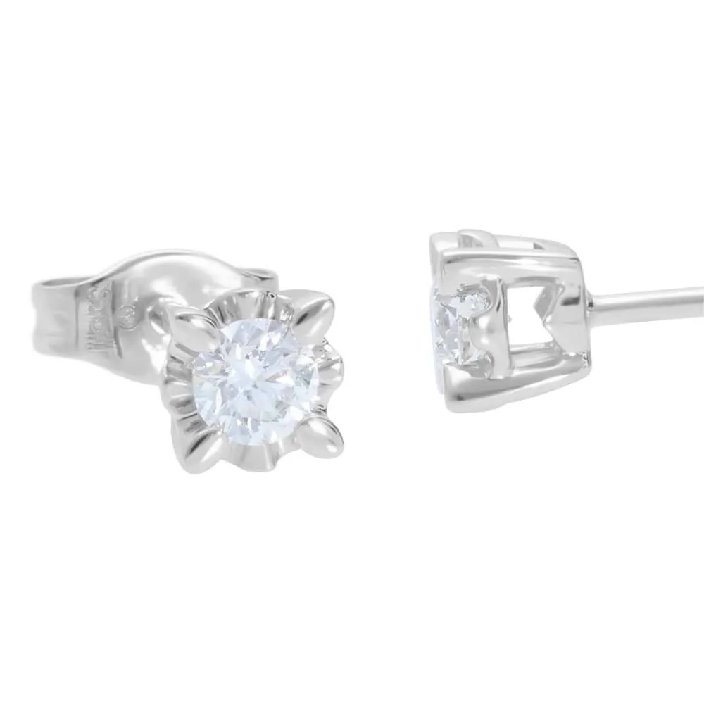 Orecchini Lobo Punto Luce Diamazing Oro Bianco 750/1000 Diamante Bianco 0,26 ct 1682886