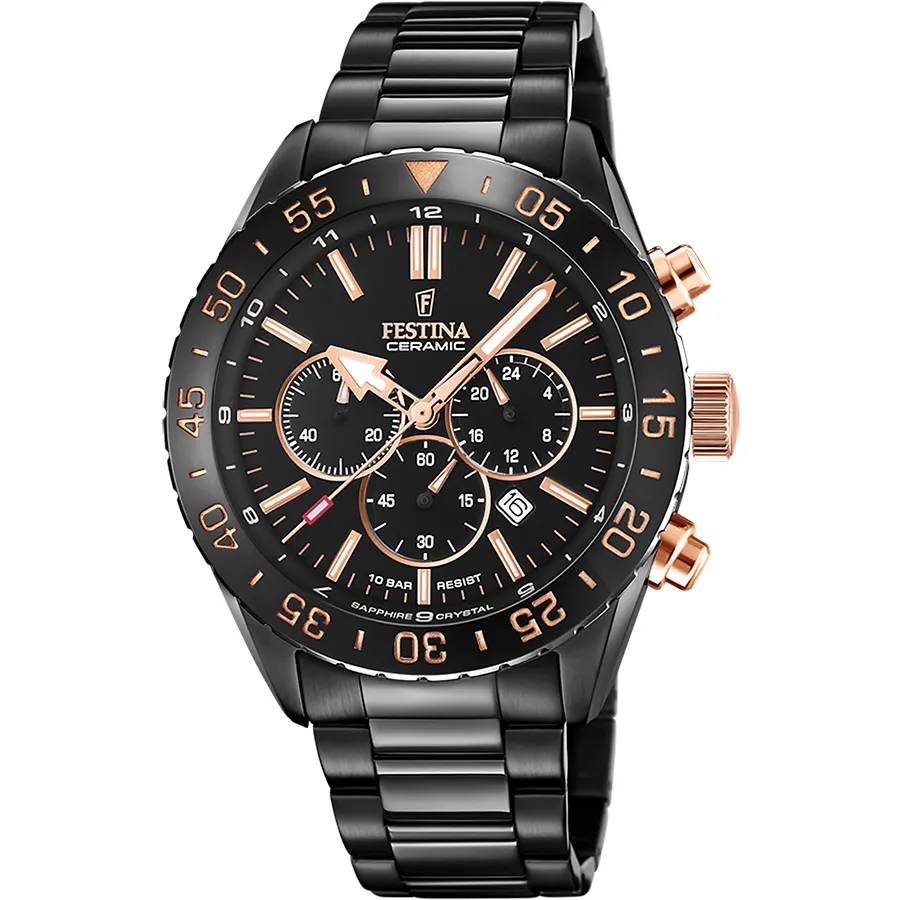 Orologio Festina Ceramic Acciaio Nero PVD