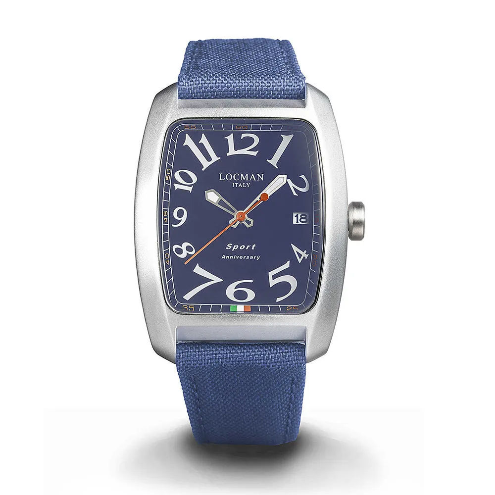Orologio Uomo Alluminio Sport Anniversary Blu Locman