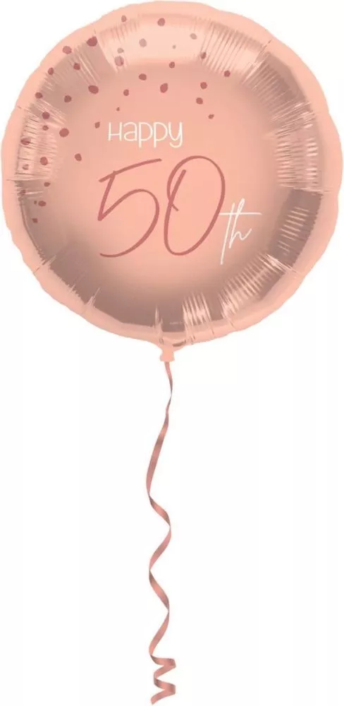 Palloncino 50° compleanno rosa 45 cm