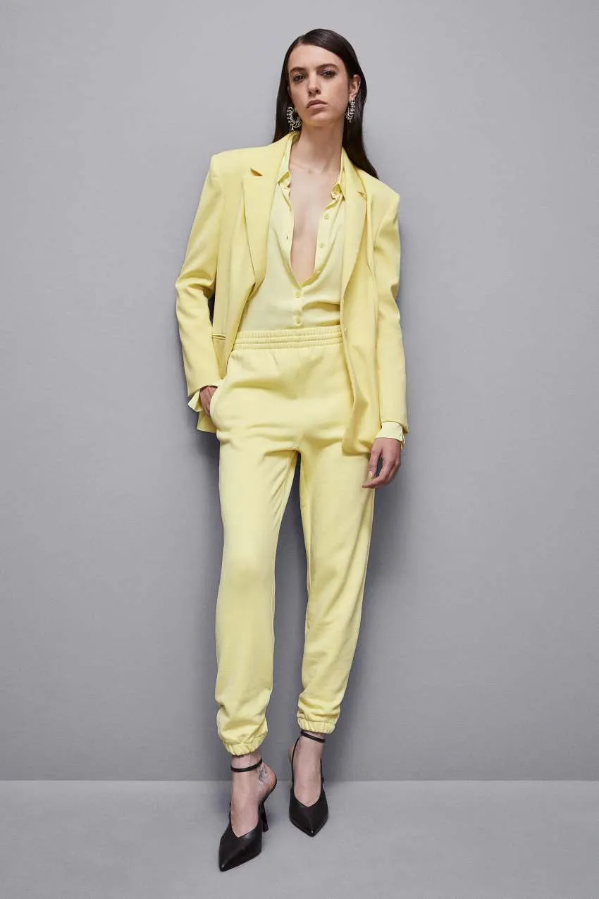 Pantalon de jogging en feutre de coton