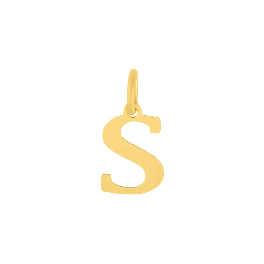 Pendente Lettera S Poème Oro Giallo 375/1000 1411870
