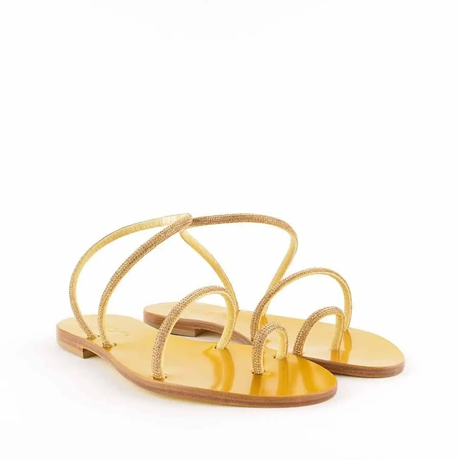 Rago collection sandalo flat Judo oro