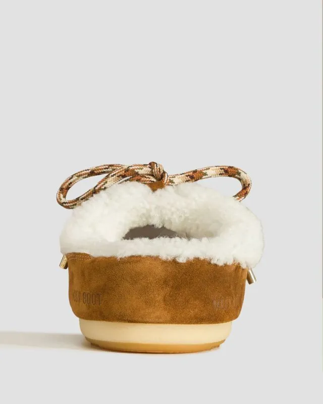 Scarpe in pelle da donna Moon Boot Mule Shearling
