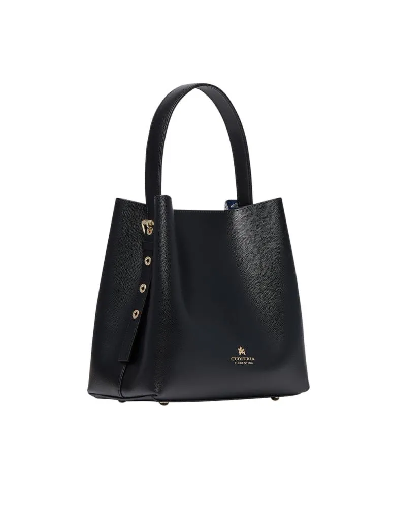 SECCHIELLO CUOIERIA FIORENTINA IN PELLE ALICE 5396 420 NERO