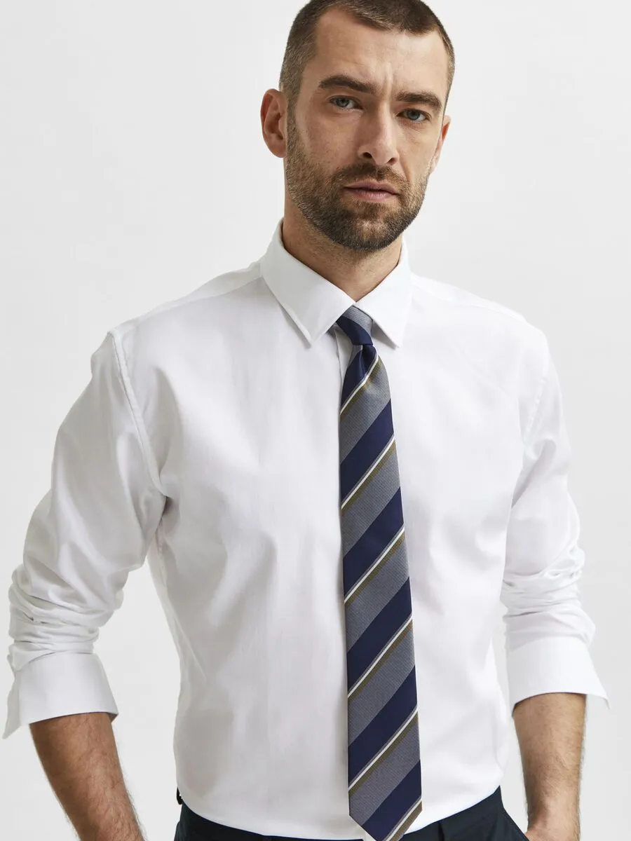 Selected Camicia da Uomo manica lunga Slimethan Bianca