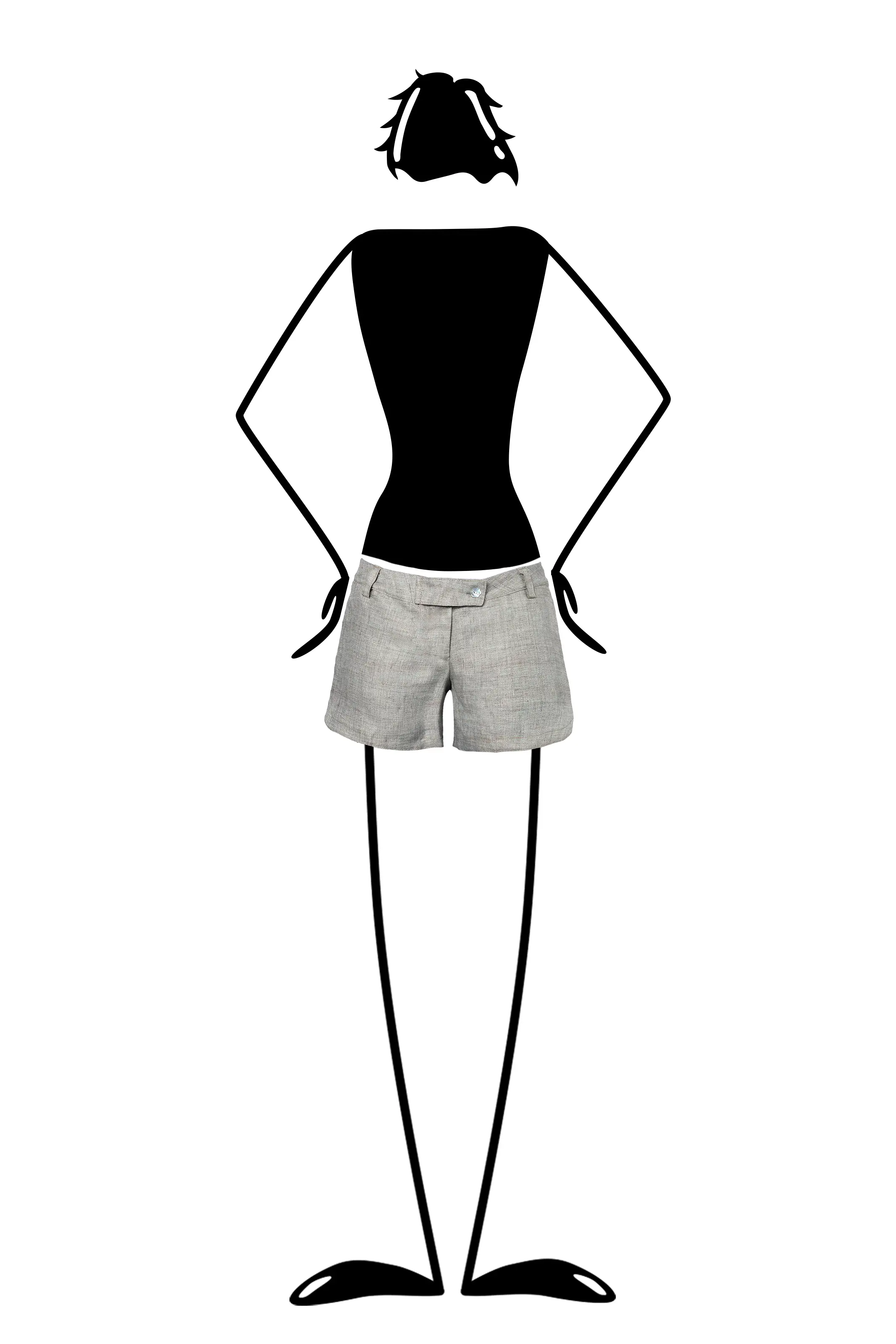 --Shorts Femme en lin STEFFY-